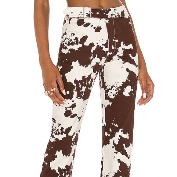 Miaou Pants - MIAOU Cow Print Pants